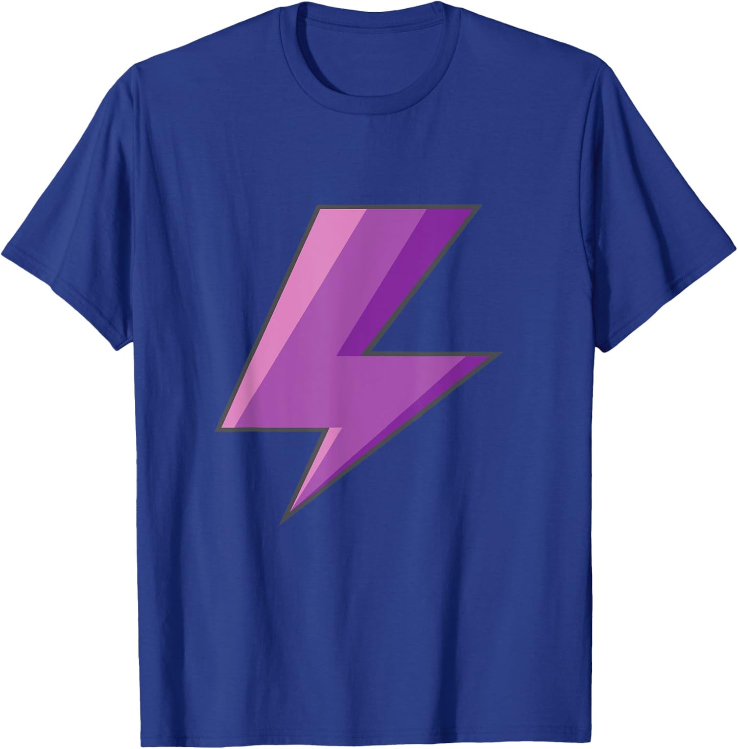 Lightning Bolt Purple Easy Halloween Costume T-Shirt - T-Shirt | Royal