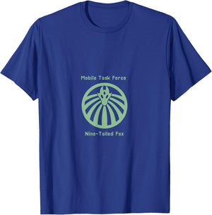 SCP Nine Tailed Fox Mobile Task Force MTF Pixelated T-Shirt - T-Shirt | Royal