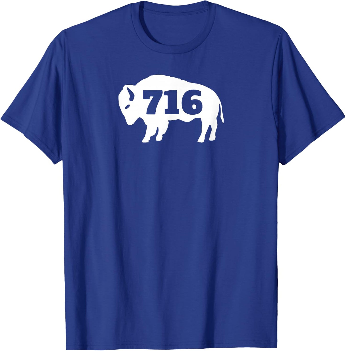 Buffalo NY Area Code 716 Pride Bison Buffalo New York T-Shirt - T-Shirt | Royal