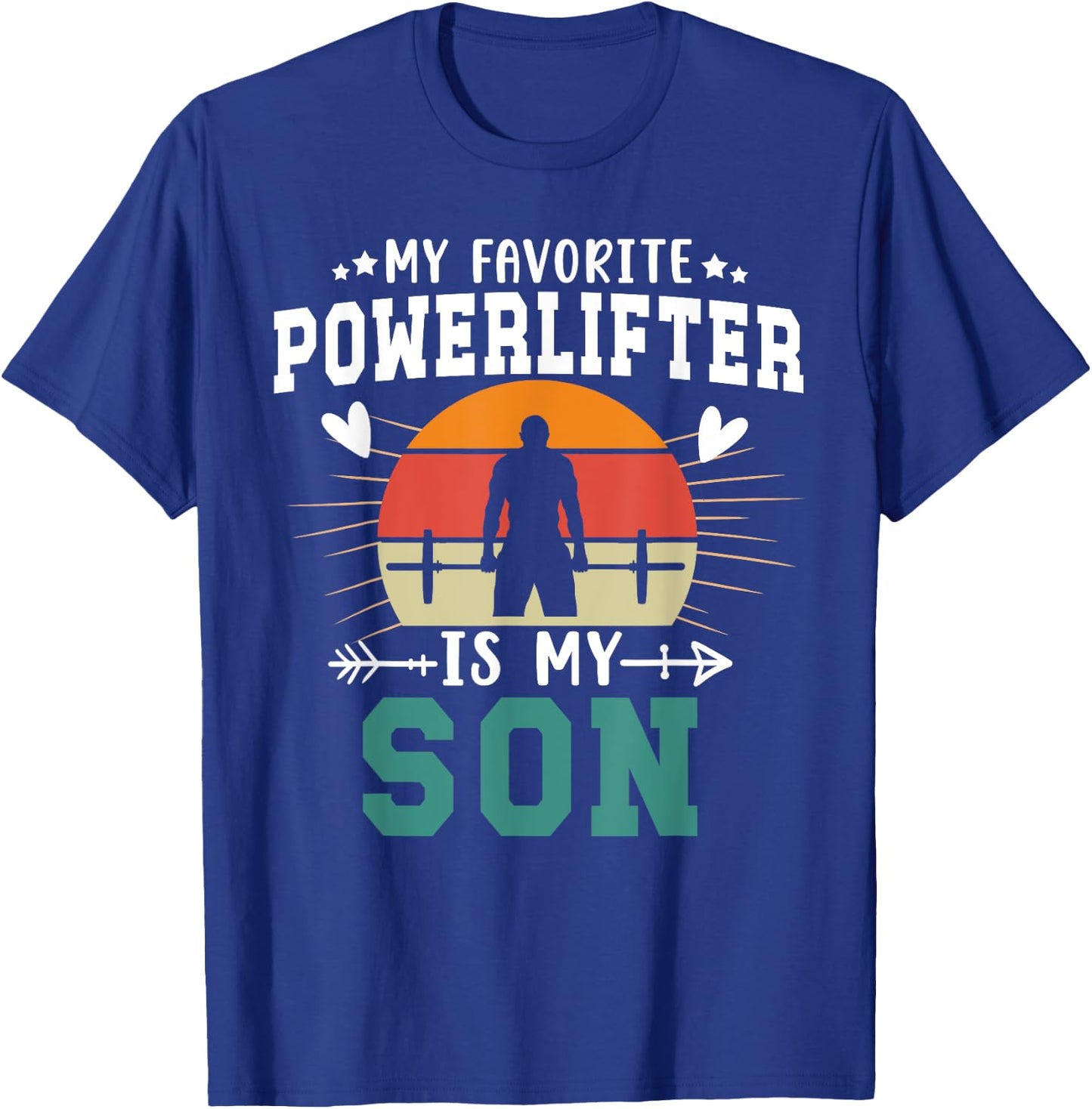 My Favorite Powerlifter Mom Powerlifting Mom T-Shirt - T-Shirt | Royal