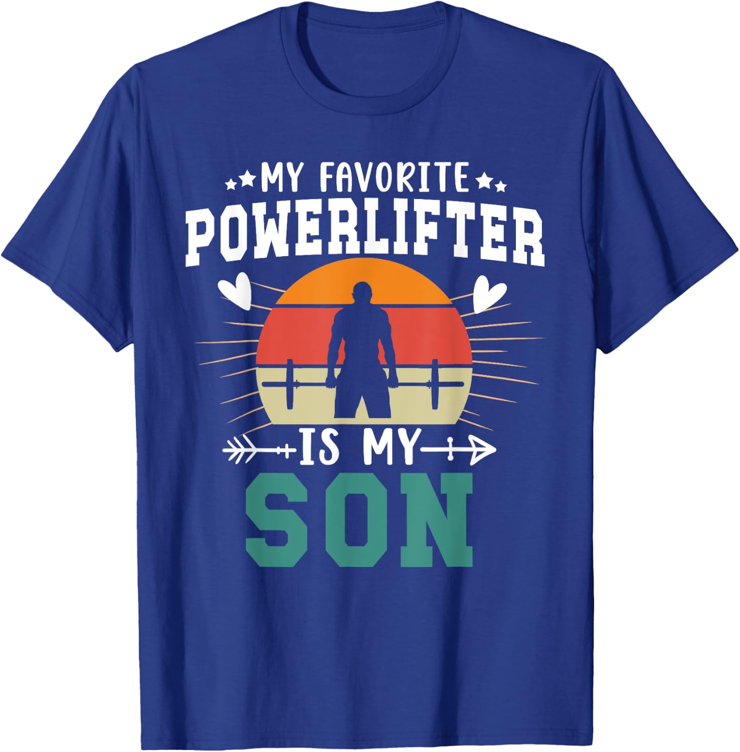 My Favorite Powerlifter Mom Powerlifting Mom T-Shirt - T-Shirt | Royal
