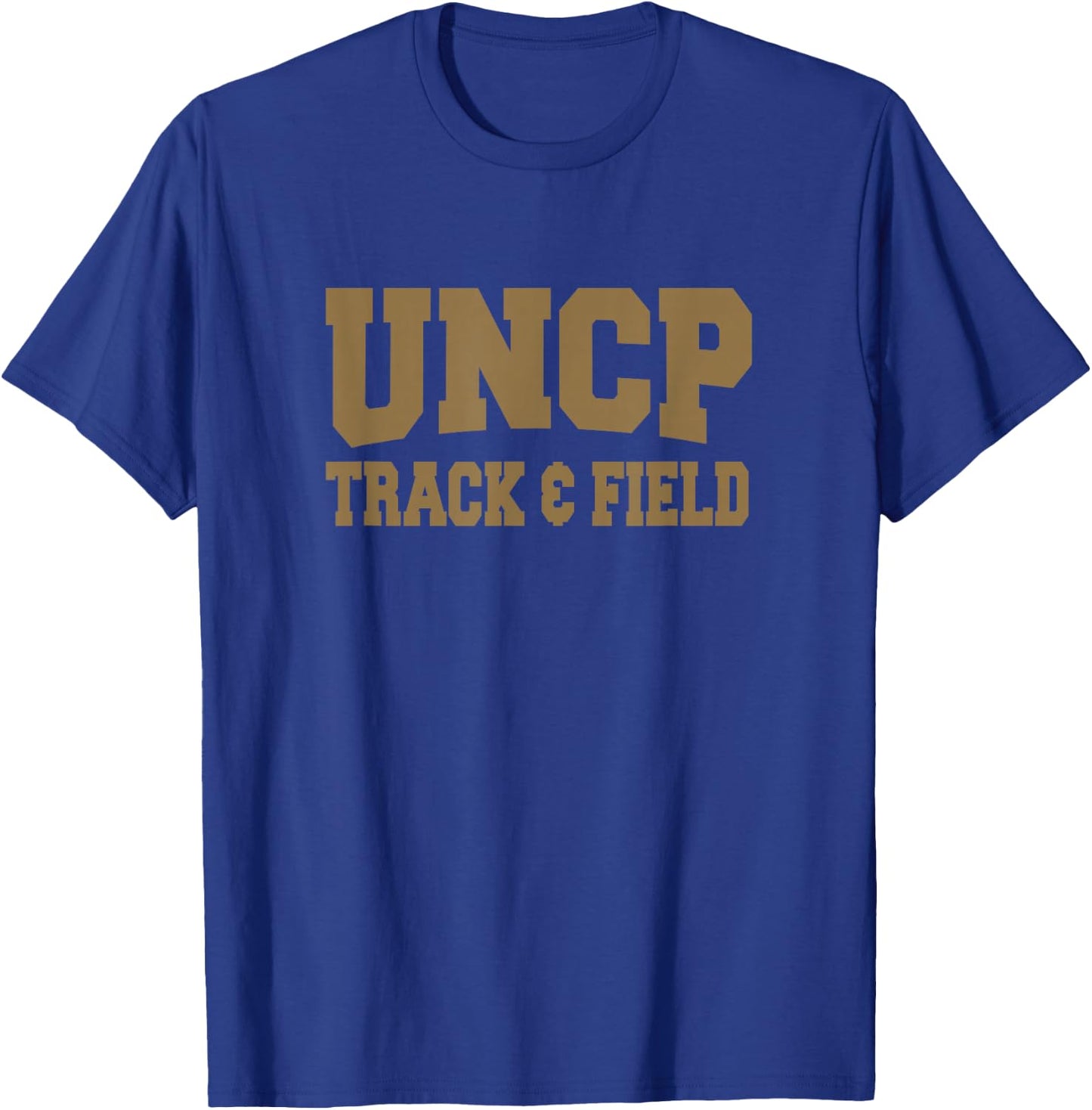 UNCP Track & Field Braves Apparel Sports Fan T-Shirt - T-Shirt | Royal
