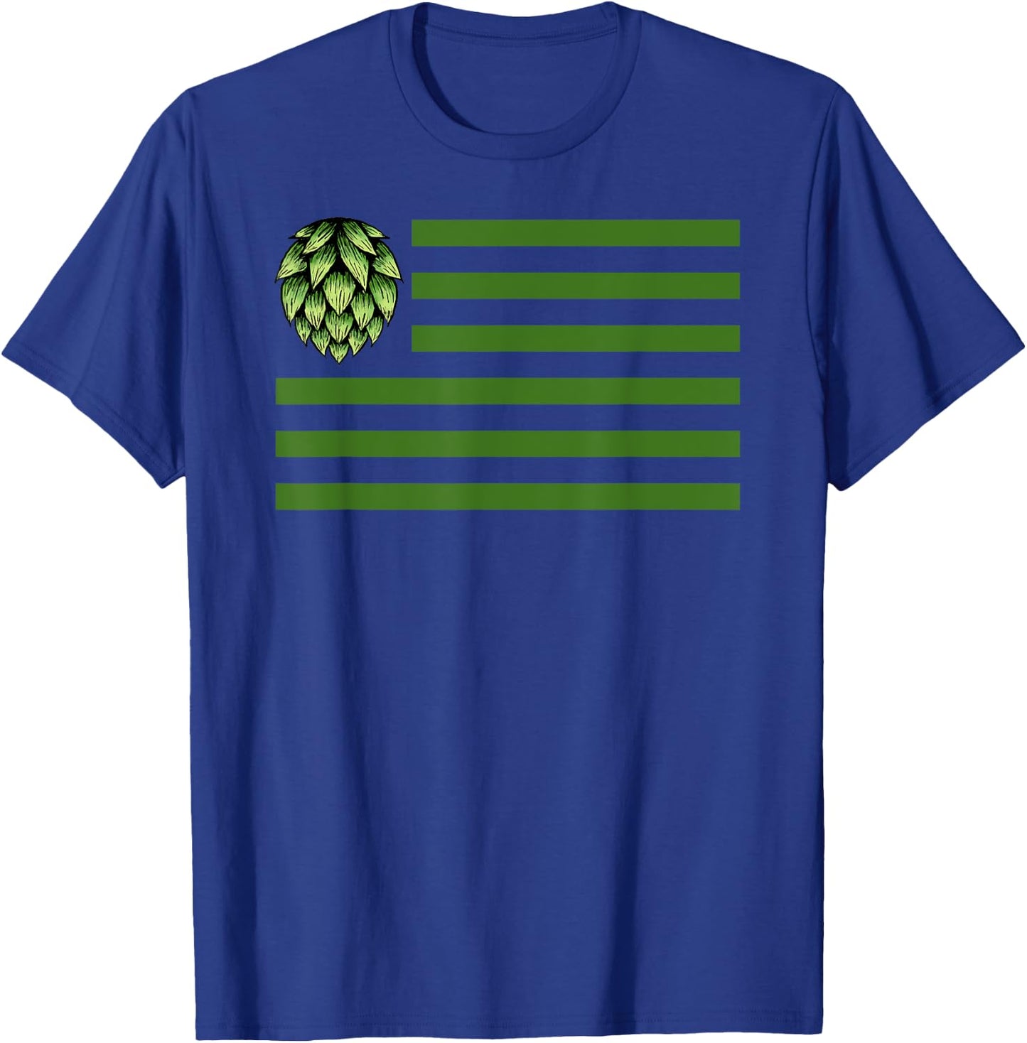 Hop Flag Shirt - Beer Lovers Shirt - Craft Beer Enthusiast T-Shirt - T-Shirt | Royal