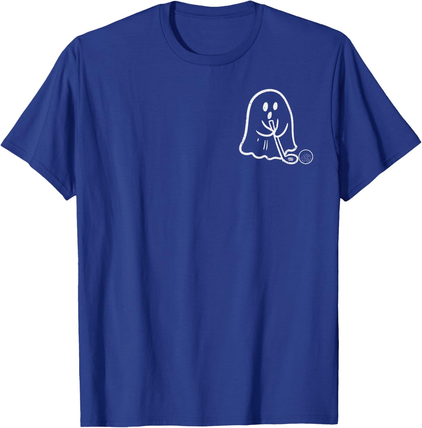 Ghost Golfing Pocket Golf Halloween Costume Sports Golfer T-Shirt - T-Shirt | Royal
