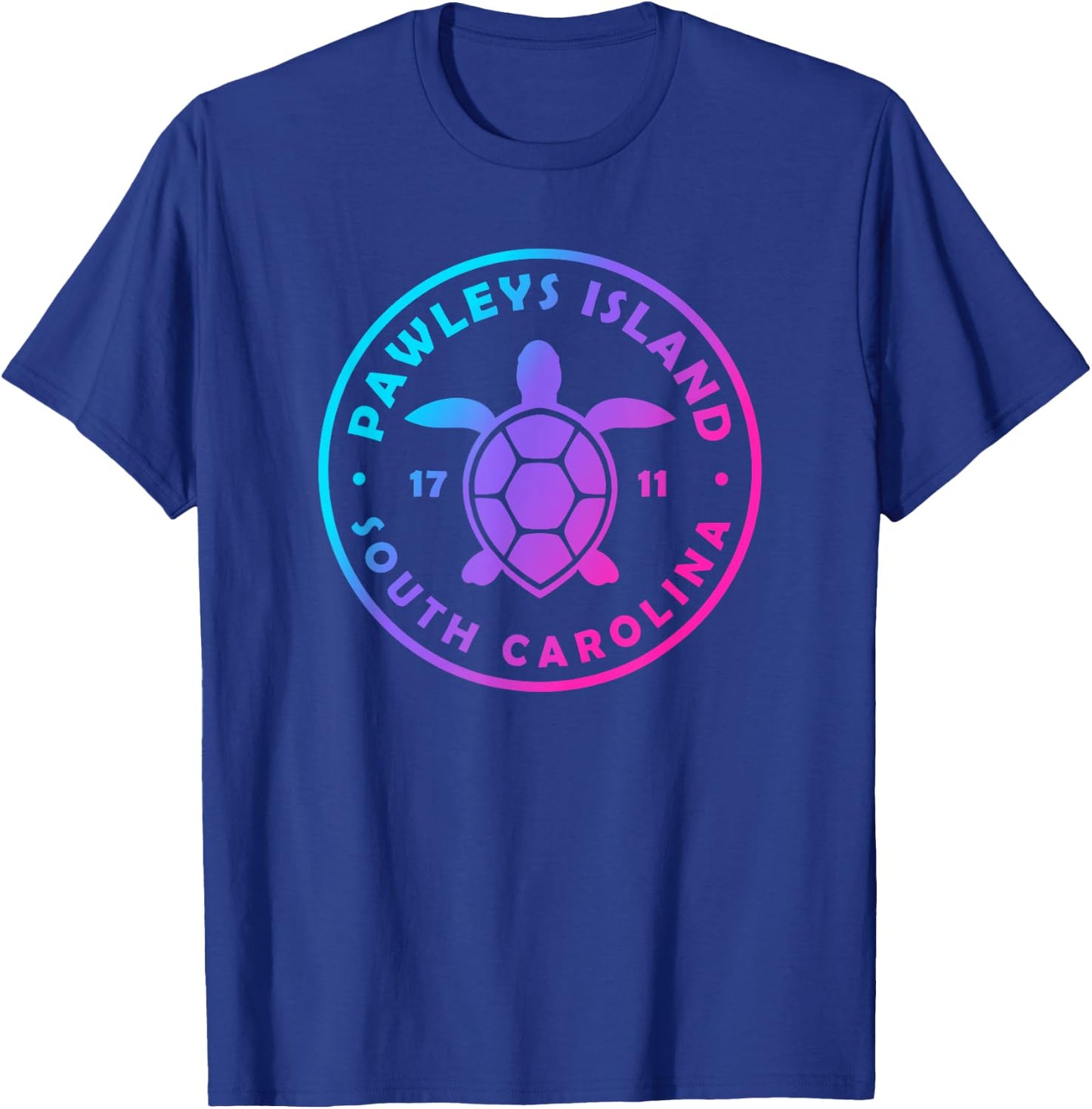 Pawleys Island South Carolina Sea Turtle Tie Dye Souvenir T-Shirt - T-Shirt | Royal
