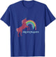 Dreamcrusher Unicorn and Rainbow Novelty T-Shirt - T-Shirt | Royal