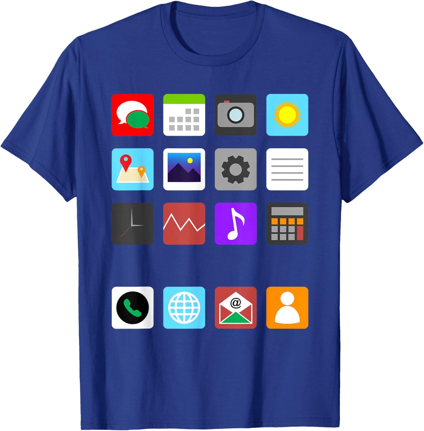 Smartphone Mobile App Cell Phone Costume Halloween Costume T-Shirt - T-Shirt | Royal