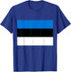 Flag Of Estonia Proud Patriot Souvenir Fan Patriotic Pride T-Shirt - T-Shirt | Royal