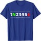 1N23456 Motorcycle Gears for Biker 1 Down 5 Up T-Shirt - T-Shirt | Royal