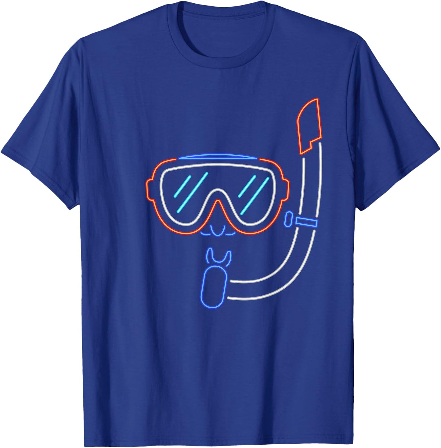 DIVE Mask and Snorkel Diver, Snorkeling And Swimming Gift T-Shirt - T-Shirt | Royal