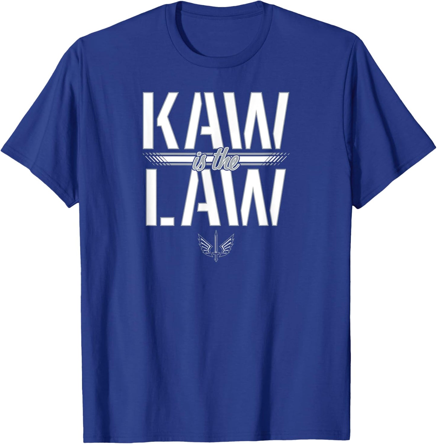 St. Louis Battlehawks - Kaw is The Law - St. Louis Football T-Shirt - T-Shirt | Royal