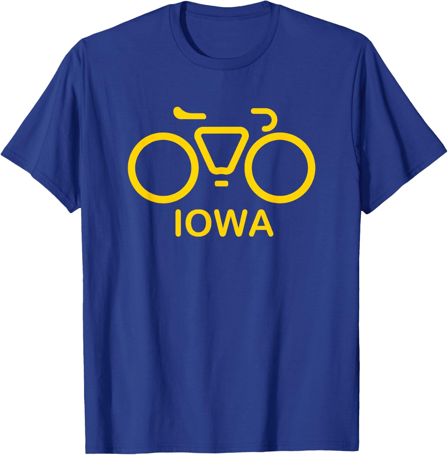 Bike Iowa, Cycling Iowa, College Theme T-Shirt - T-Shirt | Royal