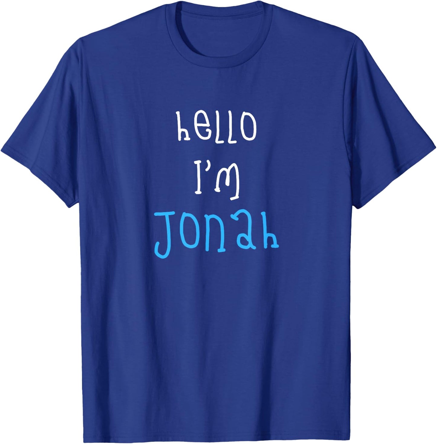 Hello I'm Jonah. Cute Funny Slogan Outfit for Boys Toddlers T-Shirt - T-Shirt | Royal