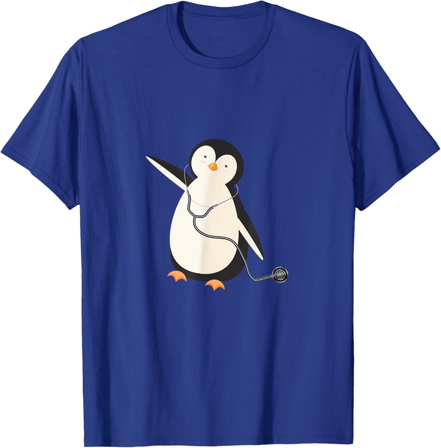 Penguin Pediatrician Pediatric Doctor Physician Surgeon T-Shirt - T-Shirt | Royal