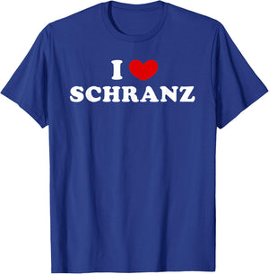 with German Text "Ich liebe Schranz, ich liebe Schranz, black T-Shirt - T-Shirt | Royal