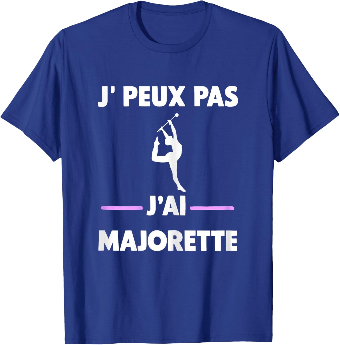 Je peux pas j'ai Majorette , Black, Female X-Small T-Shirt - T-Shirt | Royal