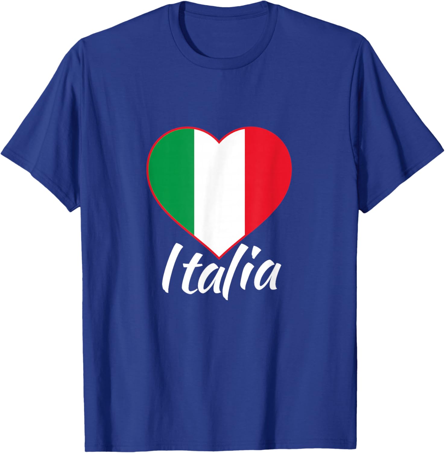 Proud Italian - Italia Design - Italian Heart - Love Italy T-Shirt - T-Shirt | Royal