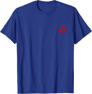 Anarchy, sign, A red black, pirate, rebel, punk, anti, left T-Shirt - T-Shirt | Royal