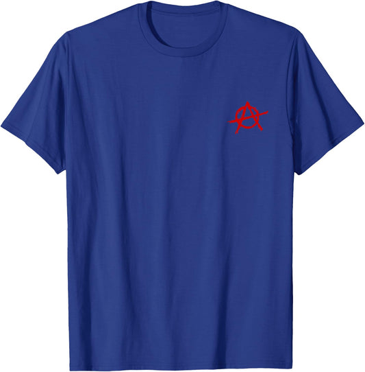 Anarchy, sign, A red black, pirate, rebel, punk, anti, left T-Shirt - T-Shirt | Royal