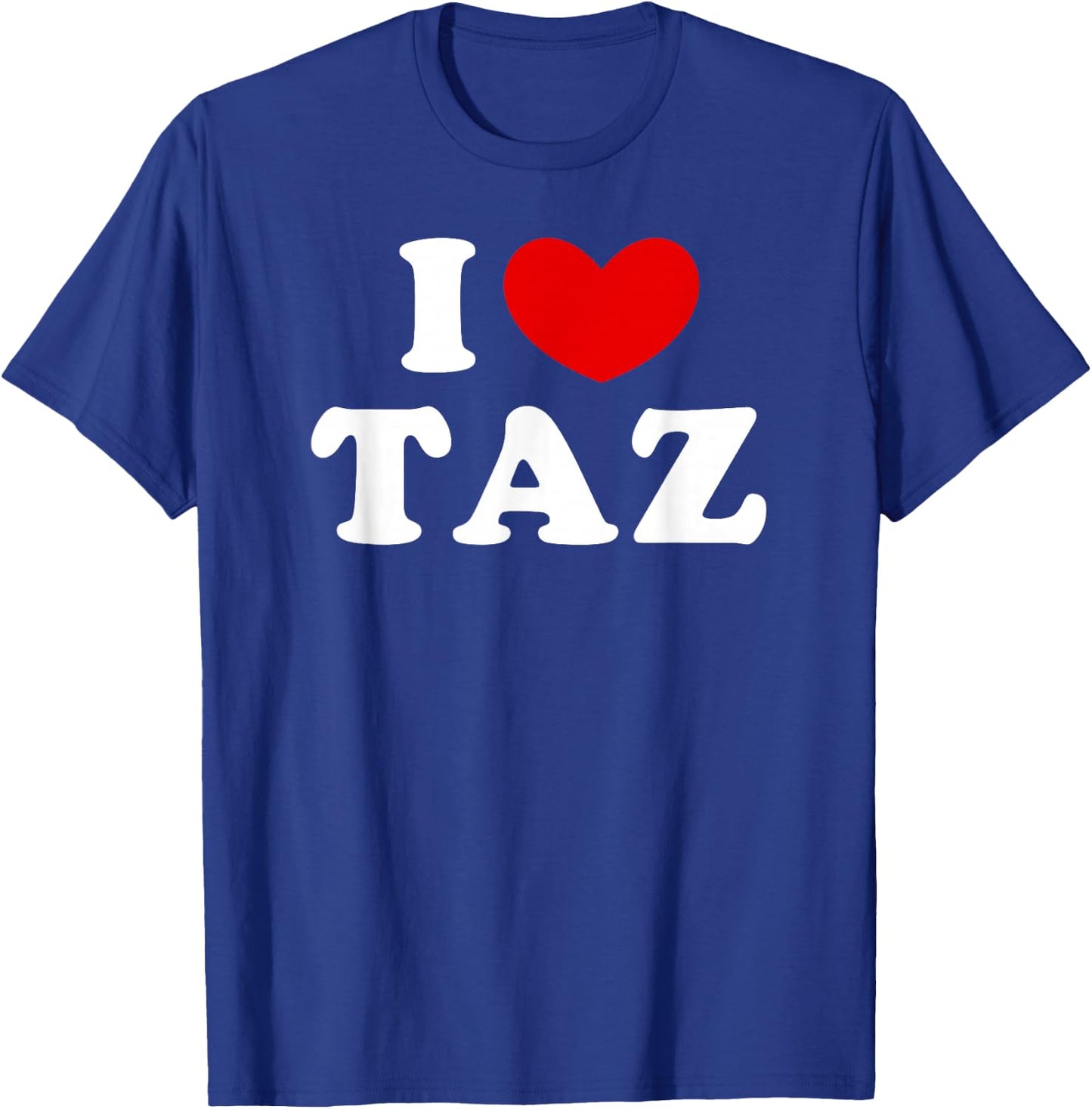I Love Taz, J'Aime Taz , Black, S T-Shirt - T-Shirt | Royal