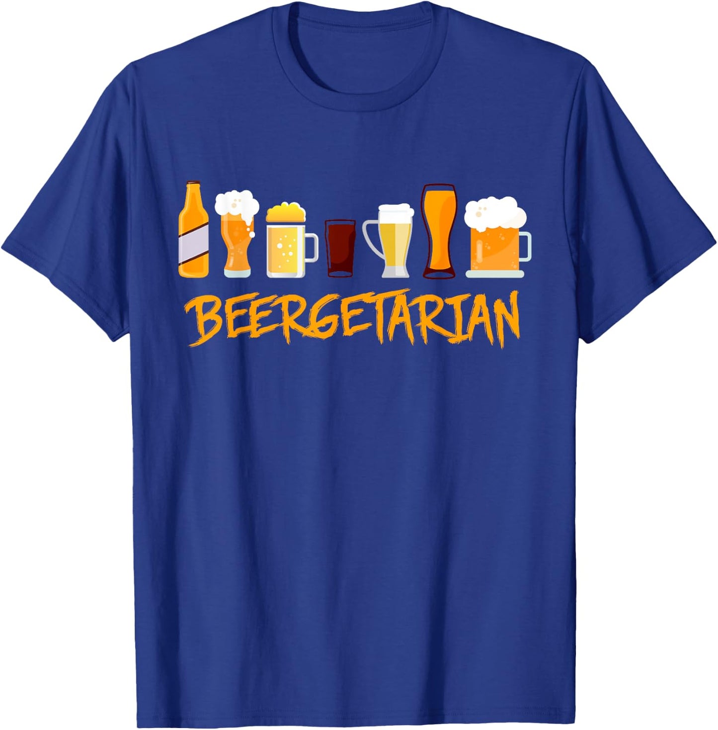 Funny Brewing Shirt for Beer Lovers Beergetarian T-Shirt - T-Shirt | Royal
