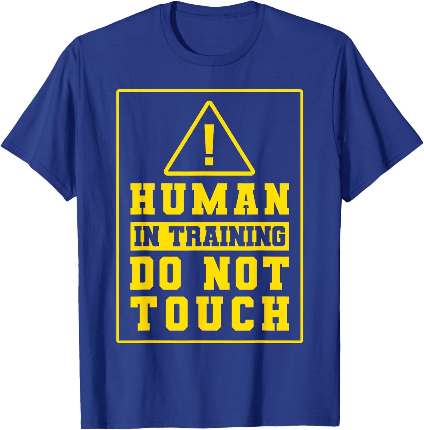 Service Dog Trainer Human In Training Do Not Touch Mom Dad T-Shirt - T-Shirt | Royal