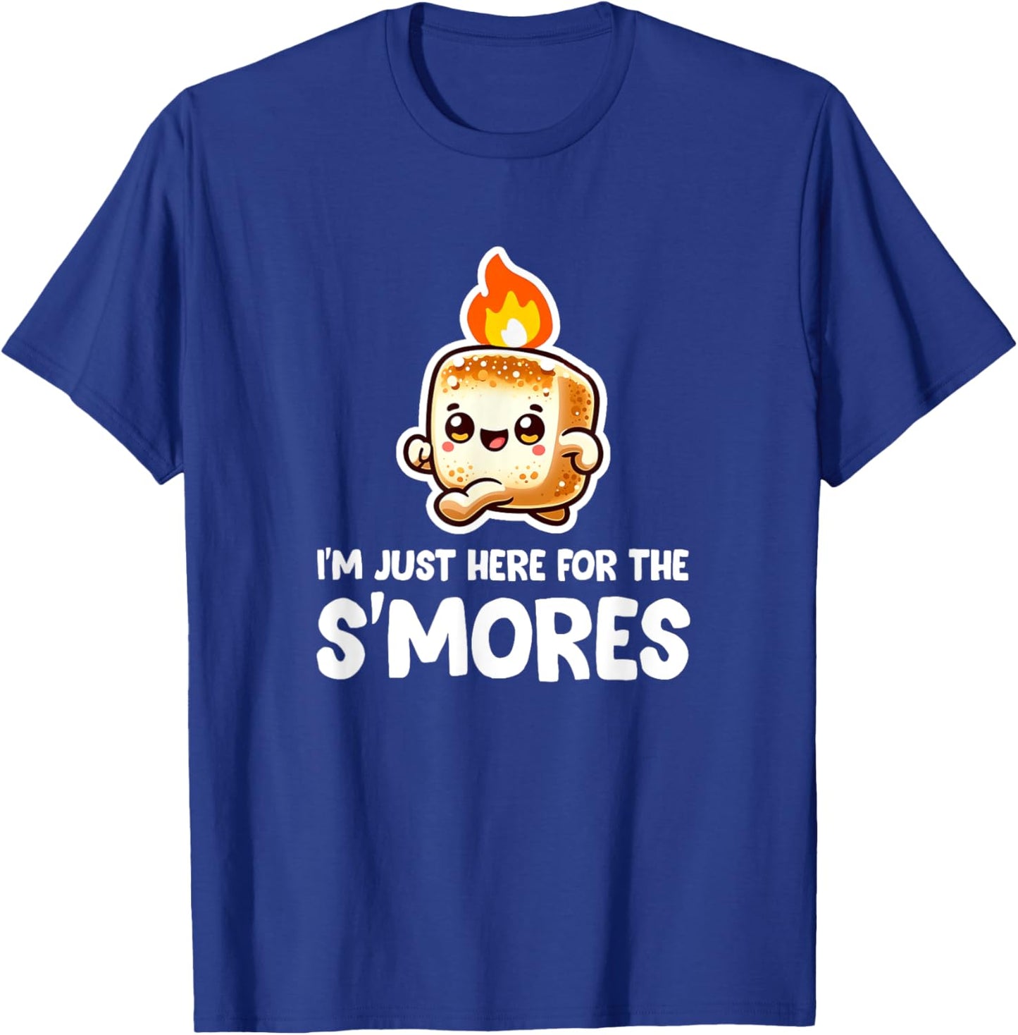I'm Just Here For The Smores Camping Roasting 'Smores T-Shirt - T-Shirt | Royal