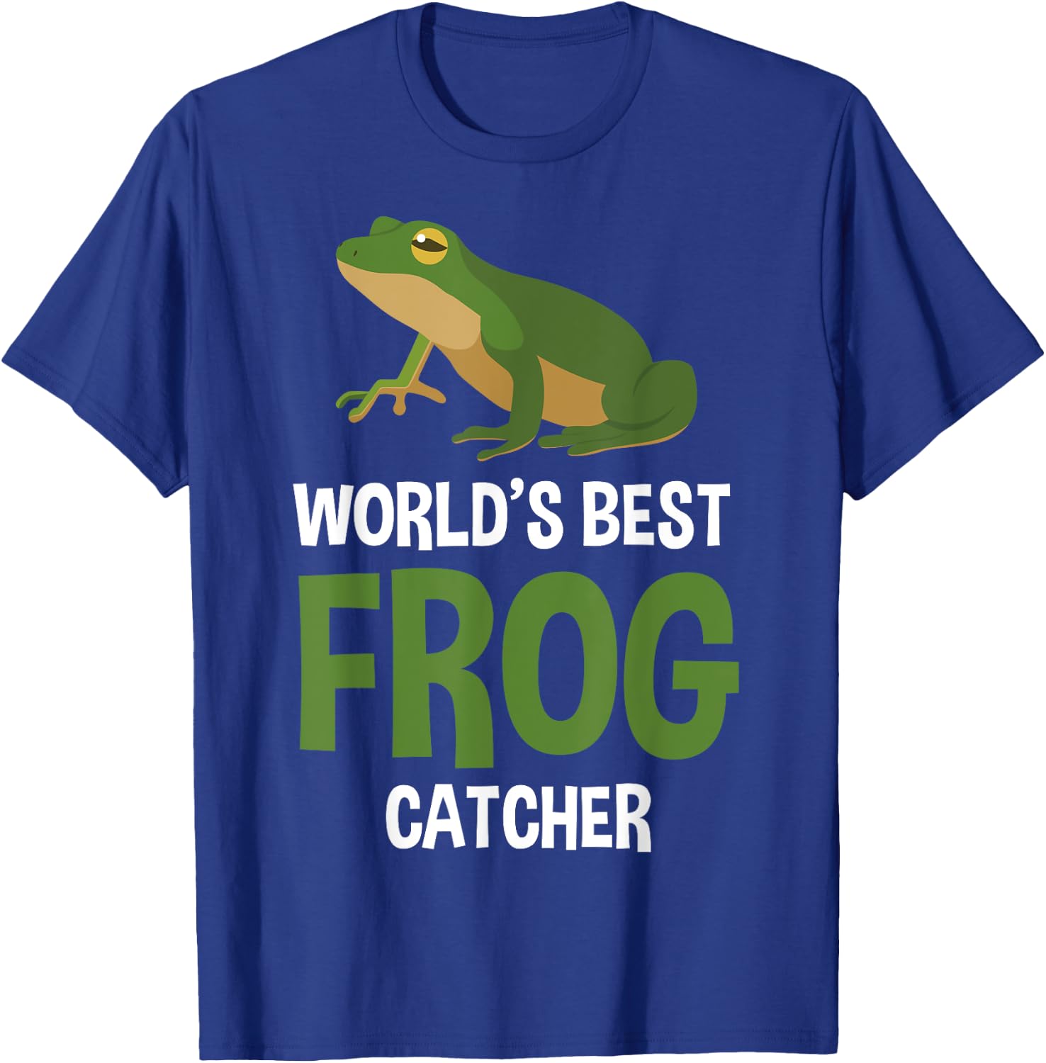 World's Best Frog Catcher Gift Boys Girls Kids Frog Hunter Small T-Shirt - T-Shirt | Royal