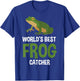 World's Best Frog Catcher Gift Boys Girls Kids Frog Hunter Small T-Shirt - T-Shirt | Royal