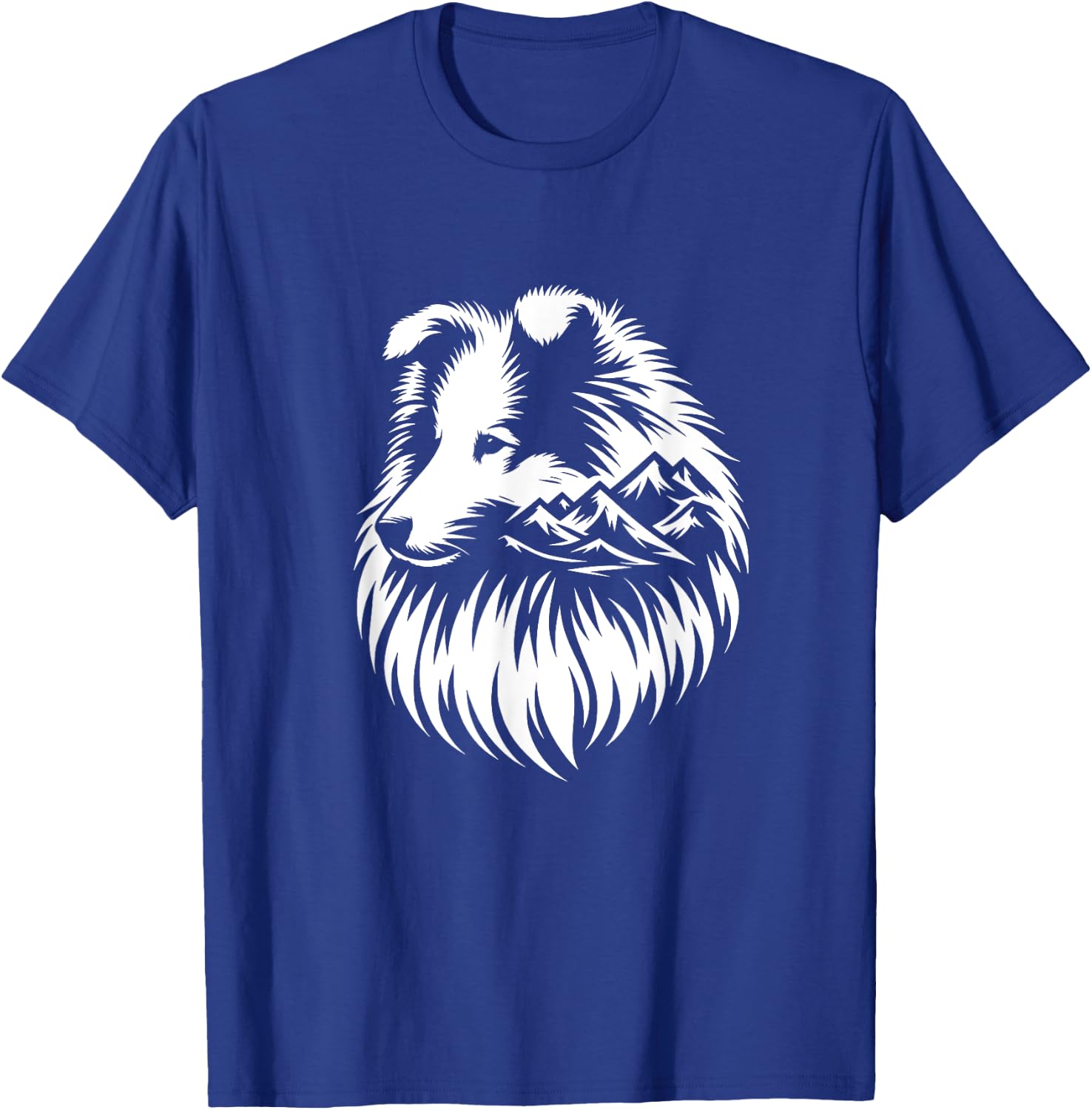 Shetland Shepherd Dog Sheltie Nature Design T-Shirt - T-Shirt | Royal