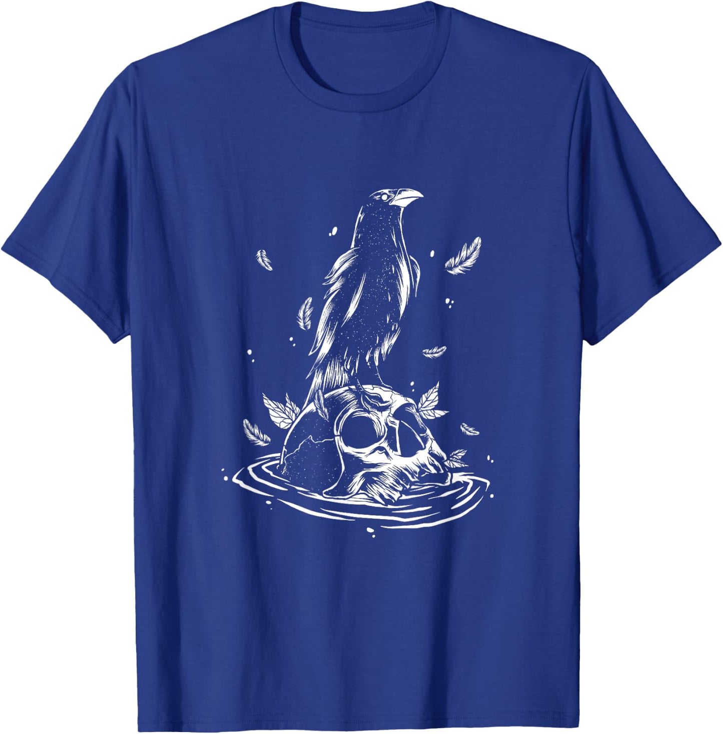 Pastel Goth Crow Raven Skull Head Emo Punk Gothic Bird Lover T-Shirt - T-Shirt | Royal