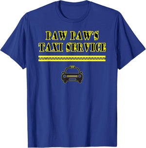 Paw Paw Taxi Cab Driver Taxi Transportation Services Funny T-Shirt - T-Shirt | Royal