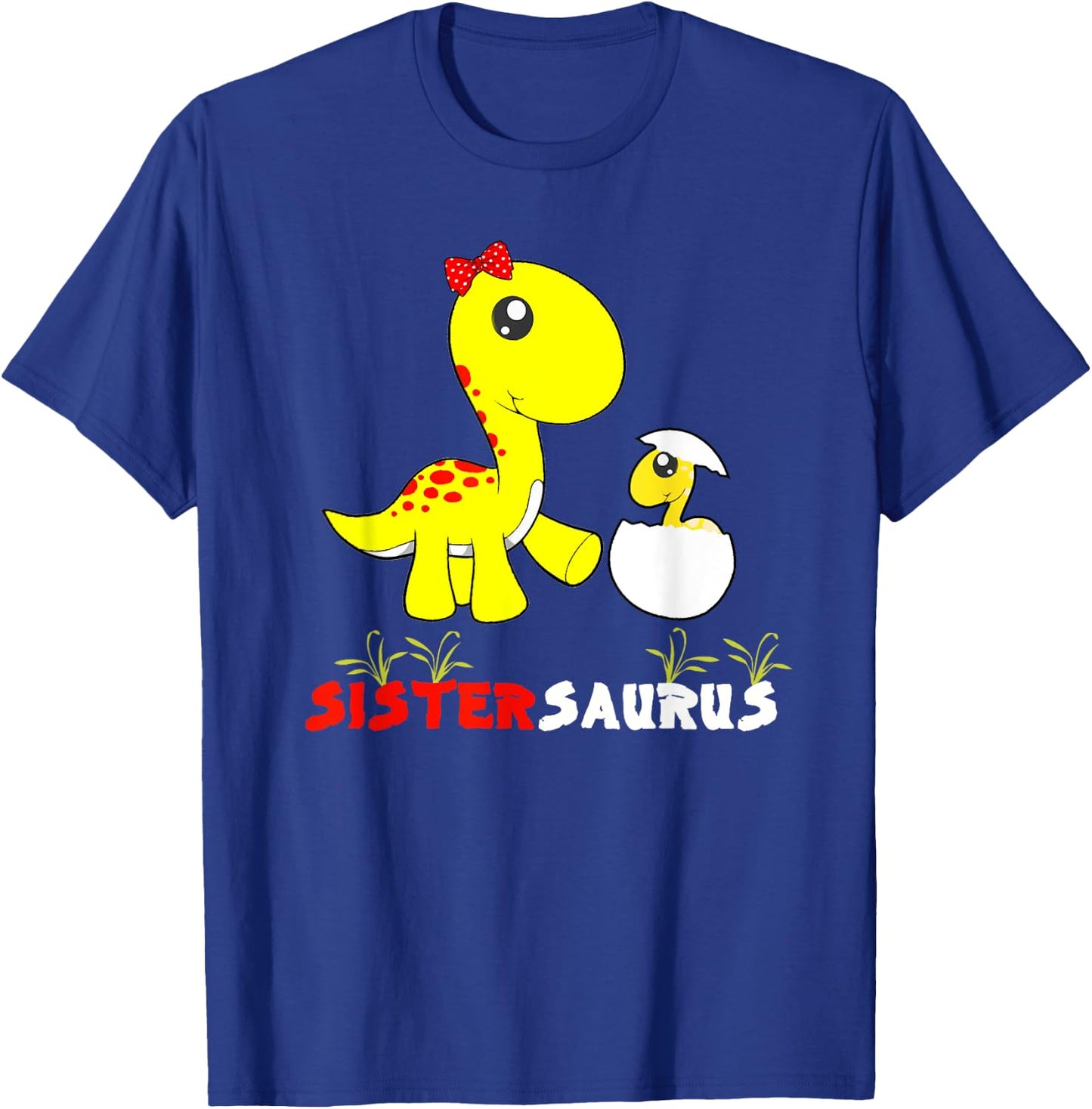 Sistersaurus Dinosaur Sister Sister T-Shirt - T-Shirt | Royal