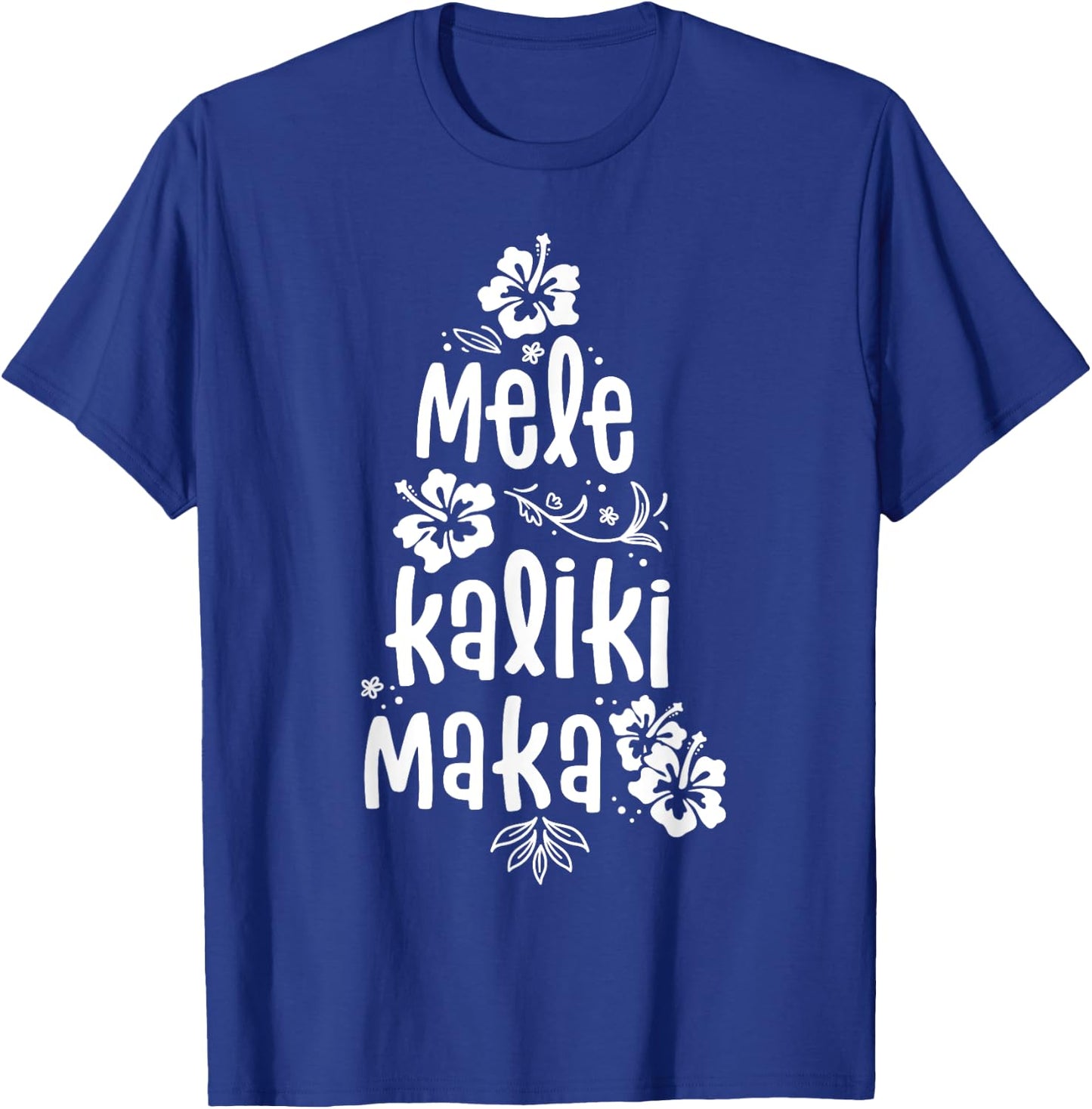 Mele Kalikimaka Christmas Hawaiian Xmas Vacation T-Shirt - T-Shirt | Royal