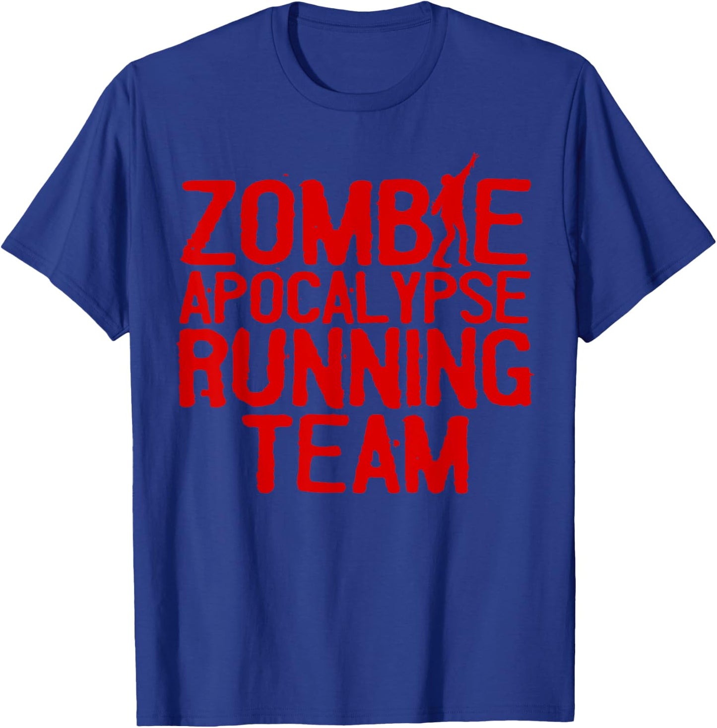 Zombie Running Design Women Funny Marathon Halloween T-Shirt - T-Shirt | Royal
