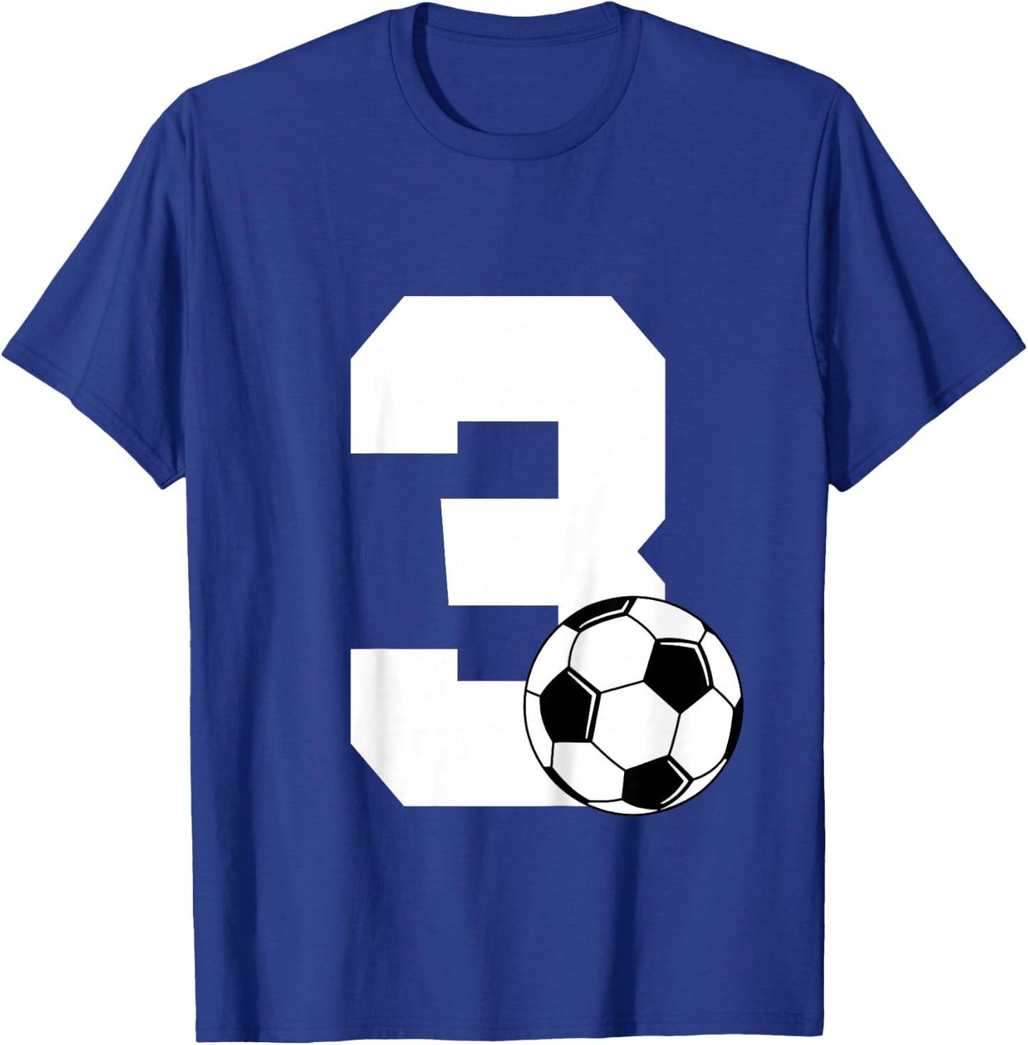 Kids Soccer Kids Toddler Boys 3rd Birthday Soccer T-Shirt - T-Shirt | Royal