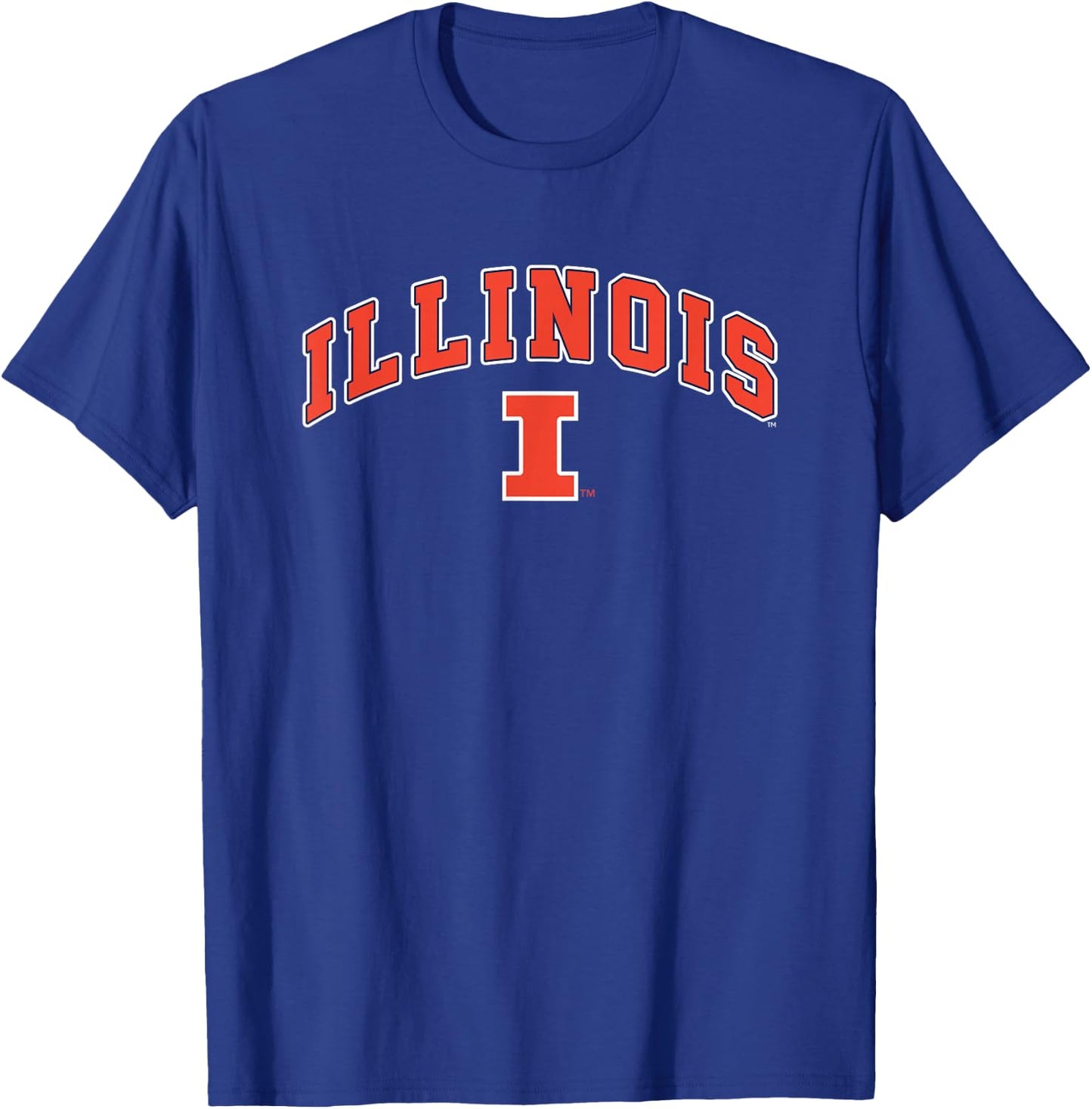 University of Illinois Fighting Illini Block Stacked T-Shirt - T-Shirt | Royal