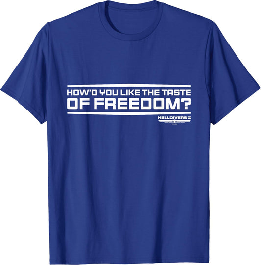 Helldivers 2 Sony PlayStation Video Game Taste Of Freedom , black T-Shirt - T-Shirt | Royal