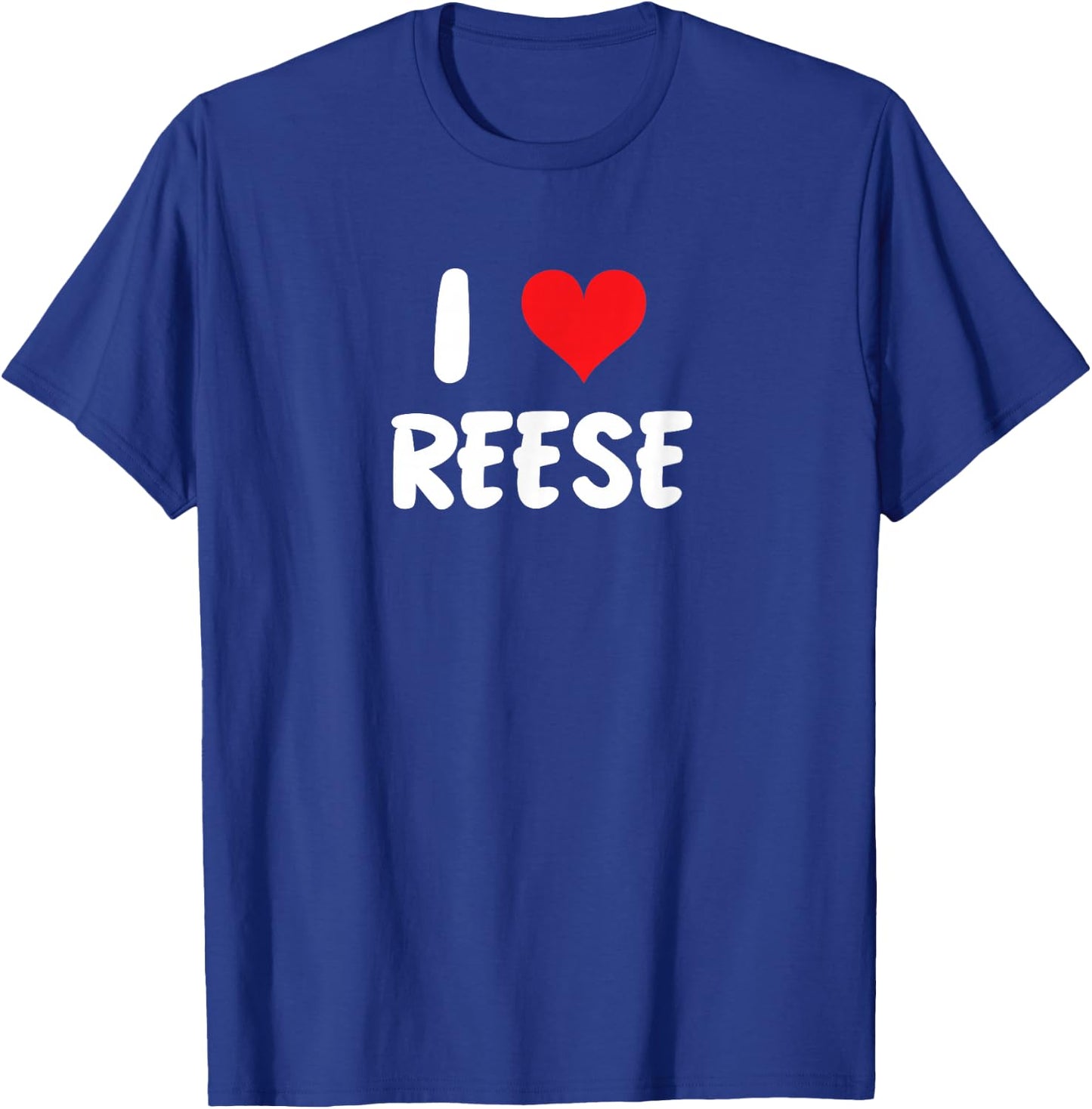 I Love Reese - Heart T-Shirt - T-Shirt | Royal