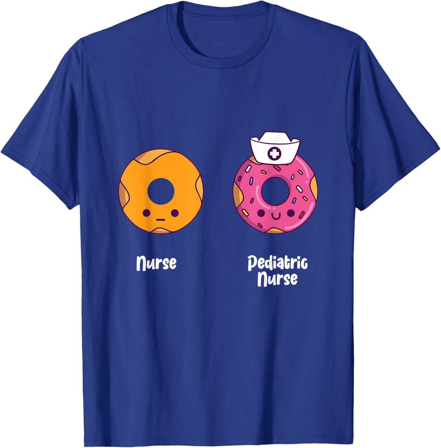 Kawaii Donut Children's Nurse And Nurse T-Shirt - T-Shirt | Royal