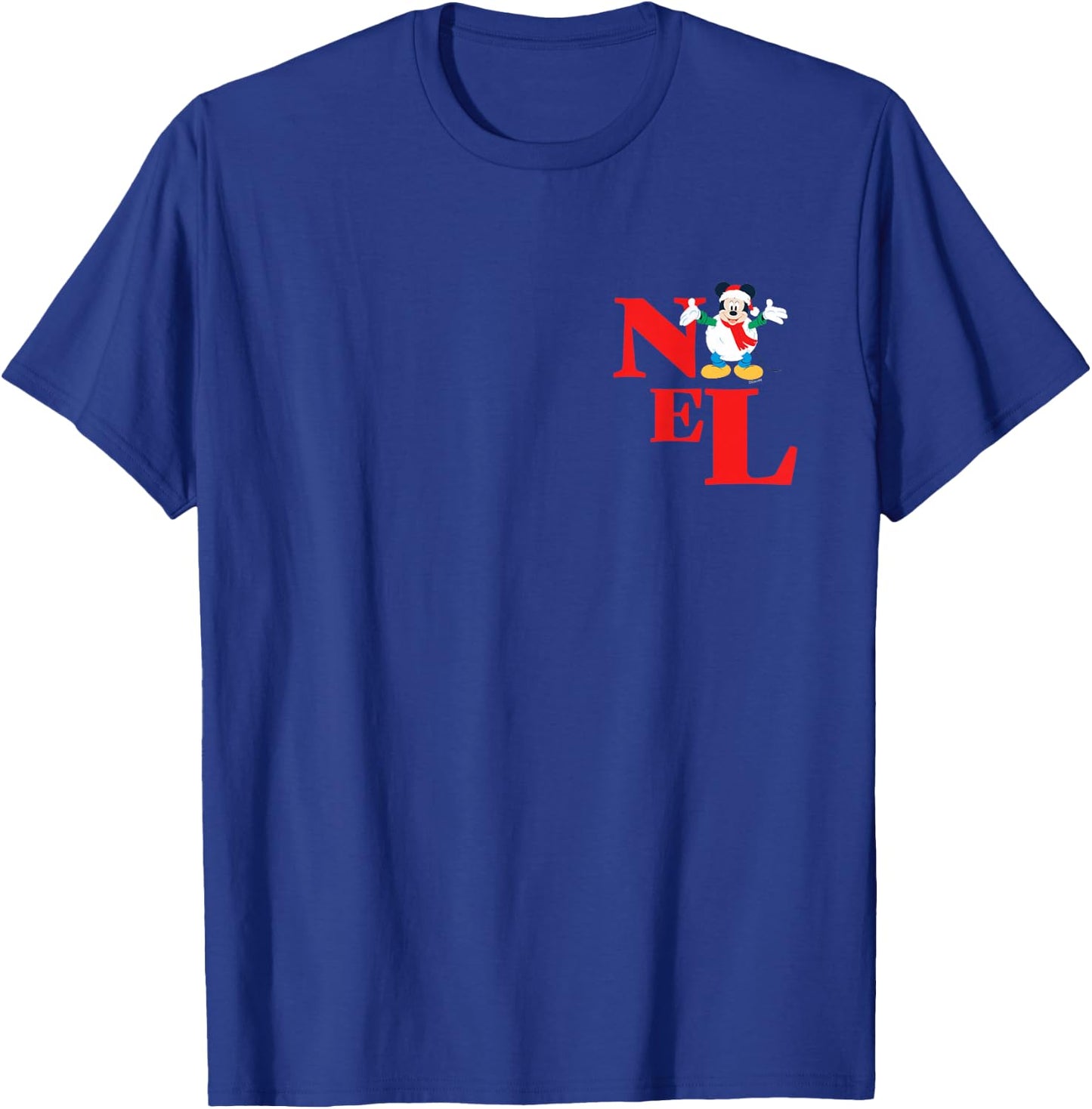 Disney Mickey Mouse Christmas Snowman Noel Corner Art T-Shirt - T-Shirt | Royal