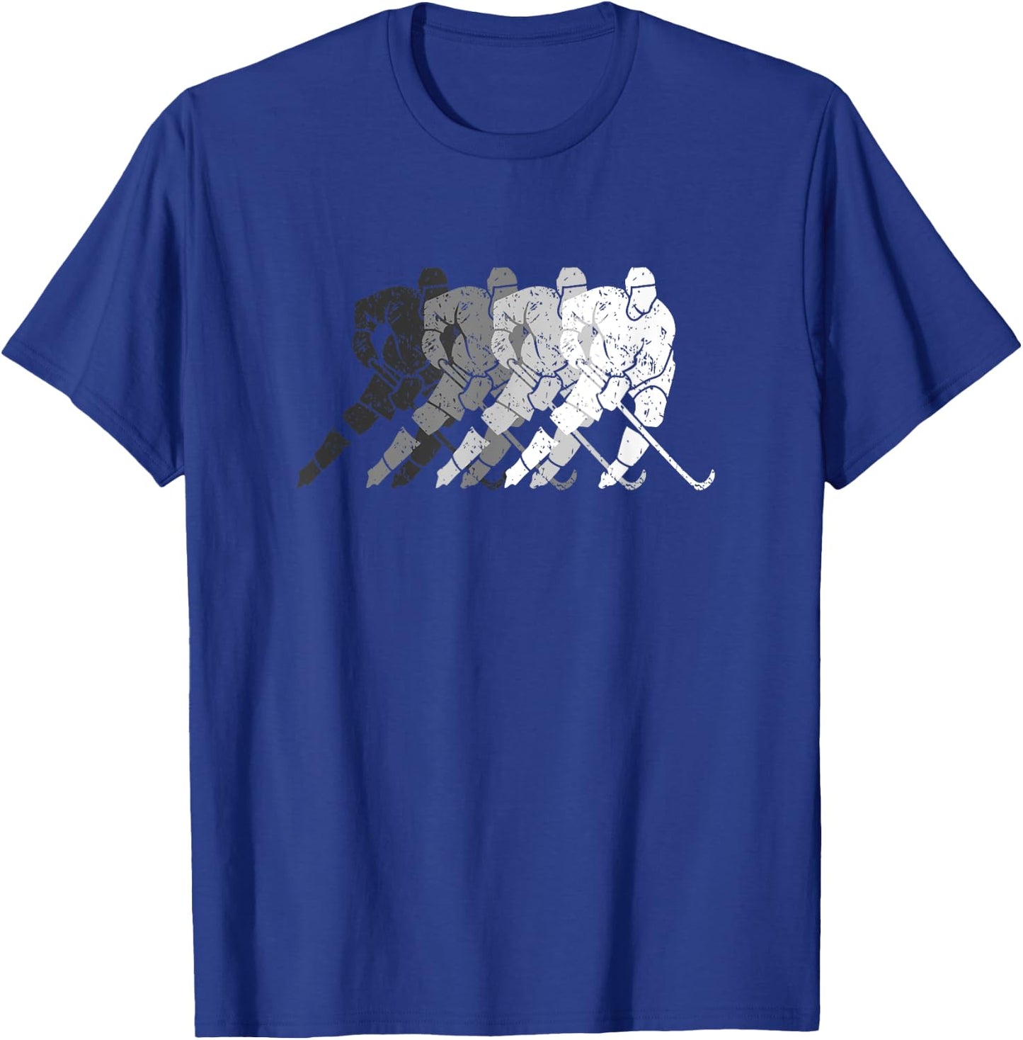 Vintage Hockey Player Gift Kids Men Women Wintersport T-Shirt - T-Shirt | Royal