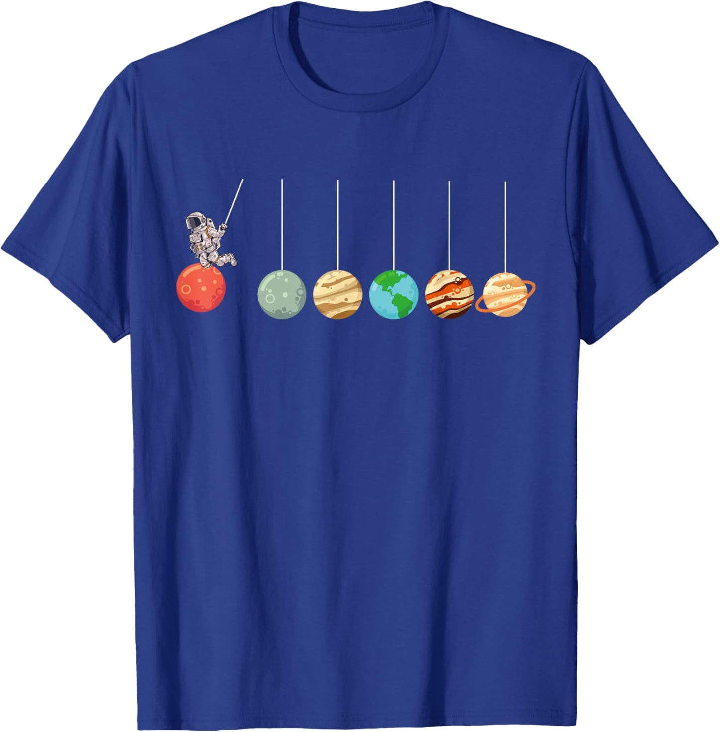 Solar System Cradle Funny Astrophysicist Space Enthusiasts T-Shirt - T-Shirt | Royal