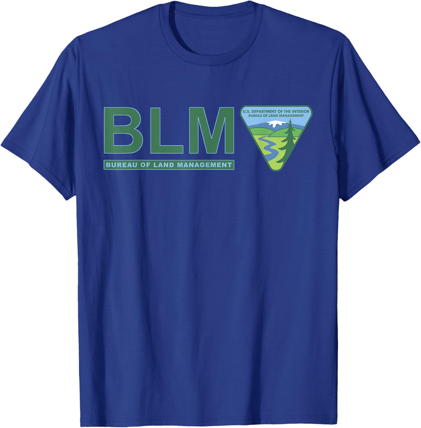 The Original BLM -- Bureau of Land Management (Color) T-Shirt - T-Shirt | Royal