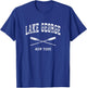 Lake George New York Vintage Nautical Crossed Oars T-Shirt - T-Shirt | Royal