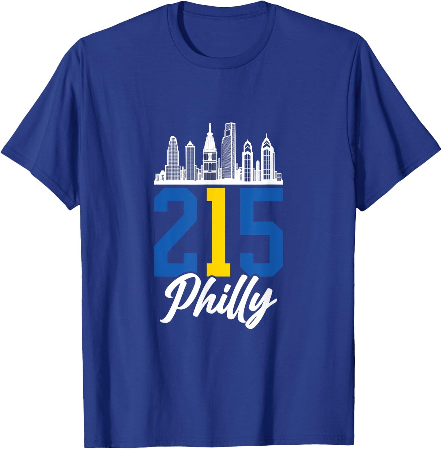 Philadelphia Philly 215 Pennsylvania T-Shirt - T-Shirt | Royal