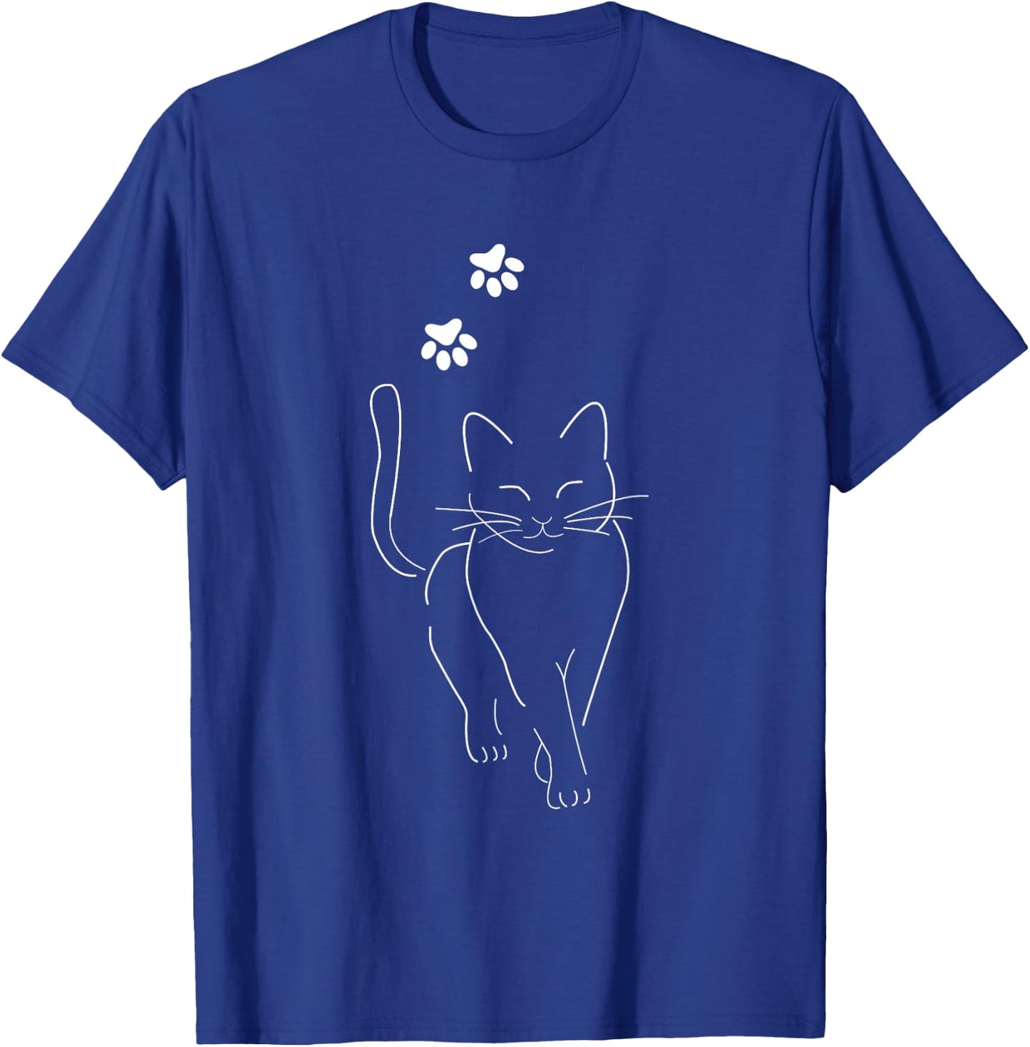 Cat Motif Women's Men's Funny , black T-Shirt - T-Shirt | Royal
