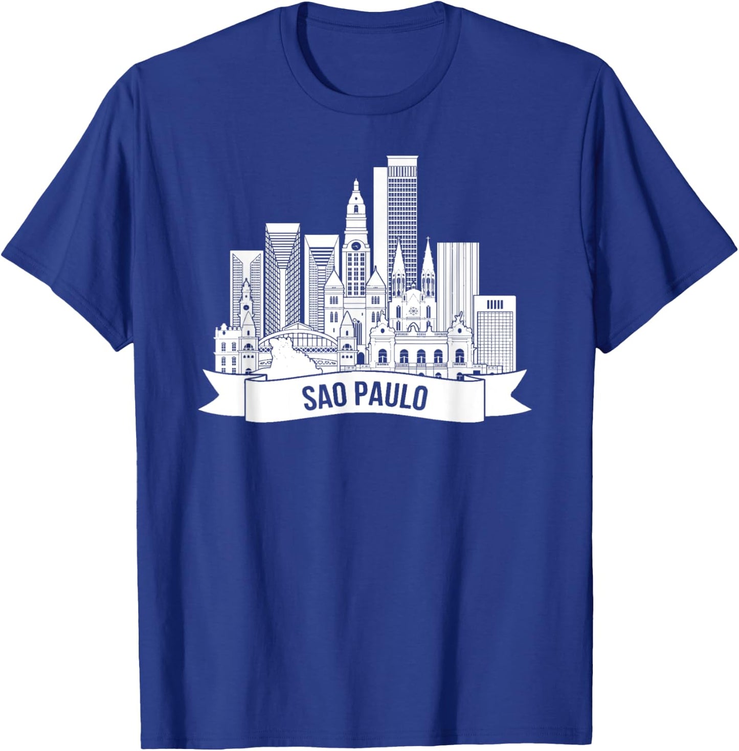 Sao Paulo Brazil City Skyline Gift T-Shirt - T-Shirt | Royal