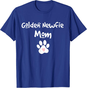 Golden Newfie Mom Golden Retriever Newfoundland Mix Breed T-Shirt - T-Shirt | Royal
