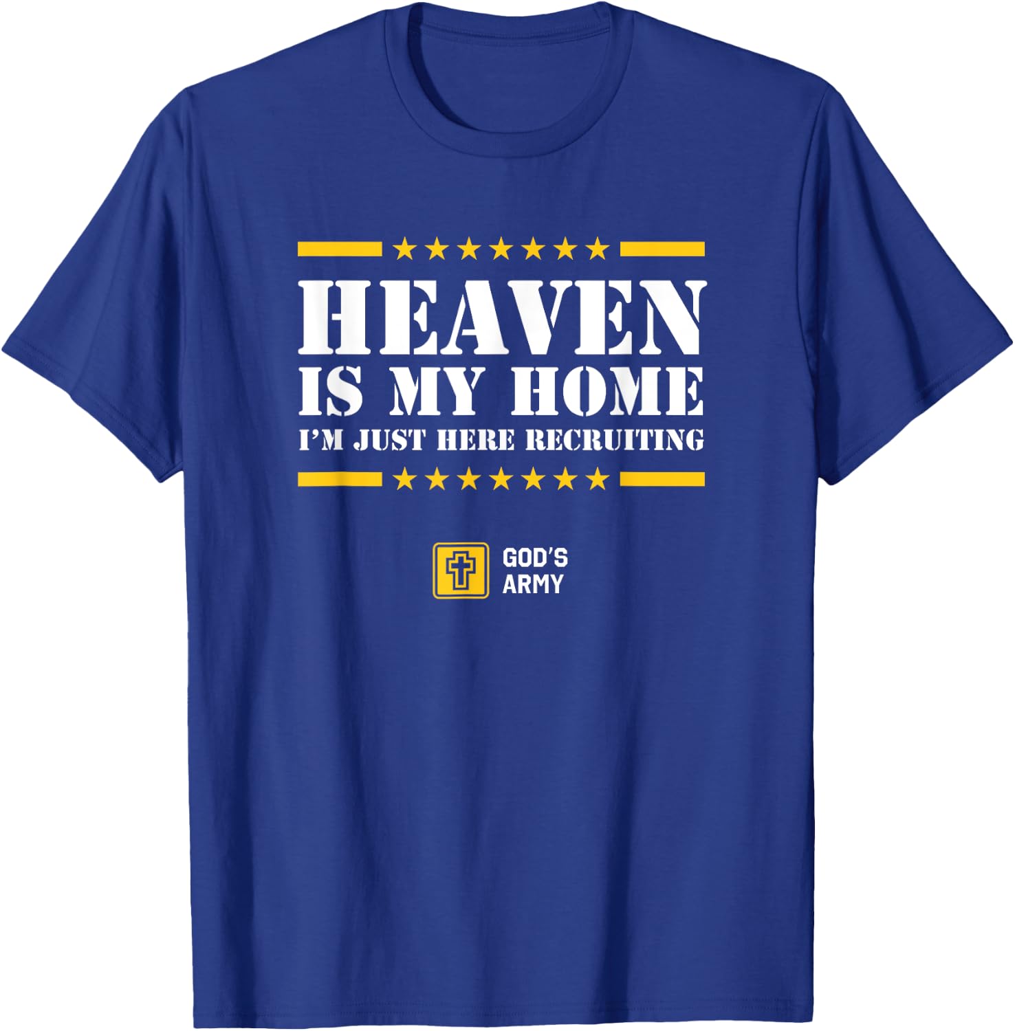 Christian Shirt - Heaven is My Home - Jesus Eternal Life T-Shirt - T-Shirt | Royal